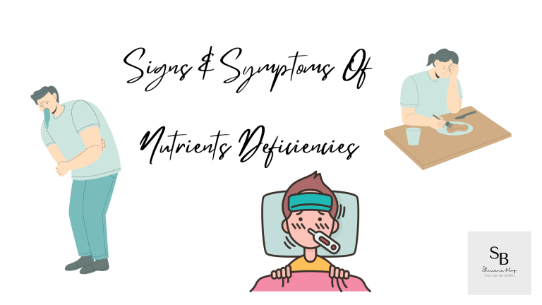 Signs & Symptoms Of Nutrients Deficiencies